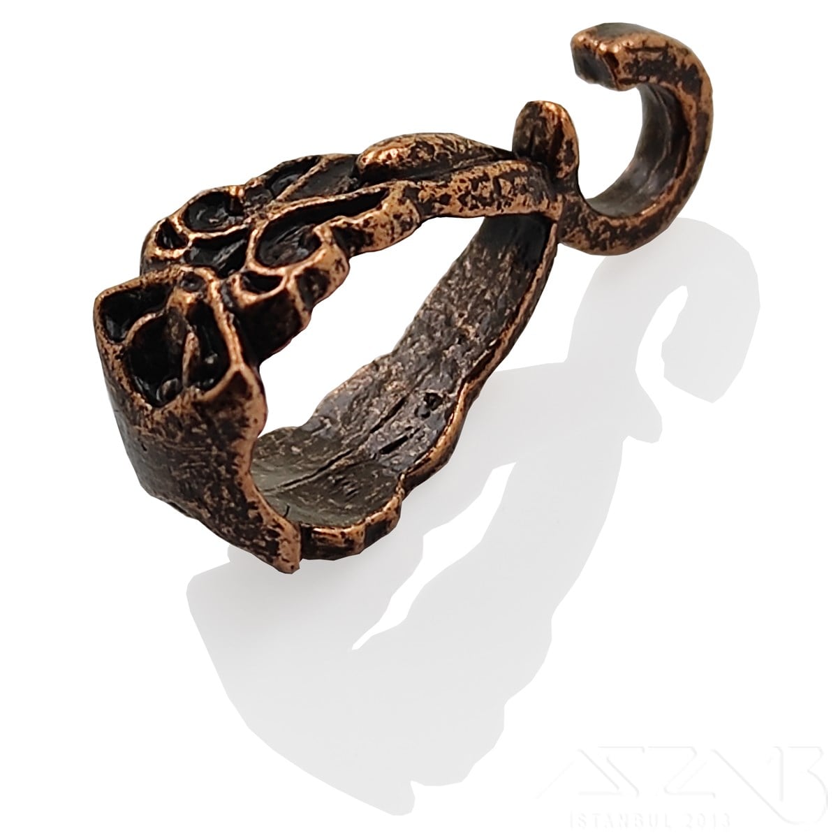 Kolye Klipsi / Antik Bakır Kaplama / 17 mm / 1 Adet