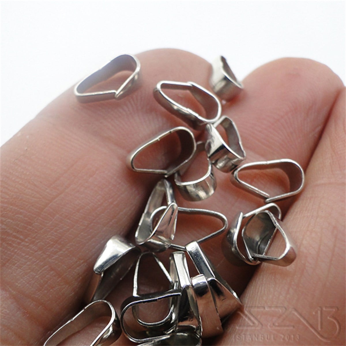 Kolye Klipsi / Nikel Kaplama / 9,5 mm / 20 Adet