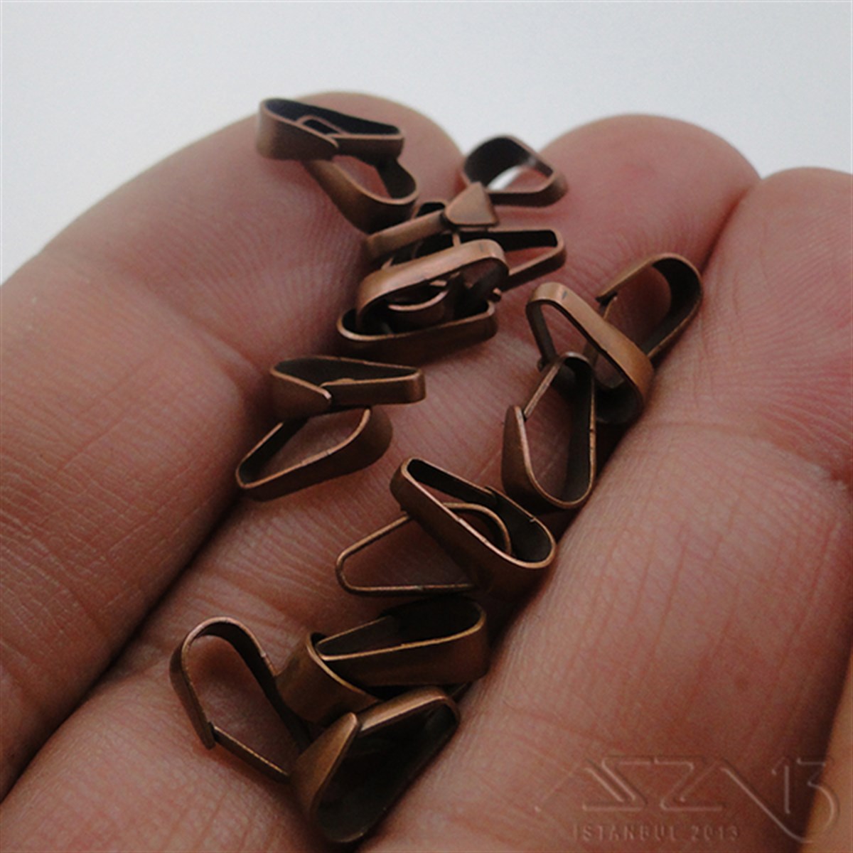 Kolye Klipsi / Antik Bakır Kaplama / 9,5 mm / 20 Adet