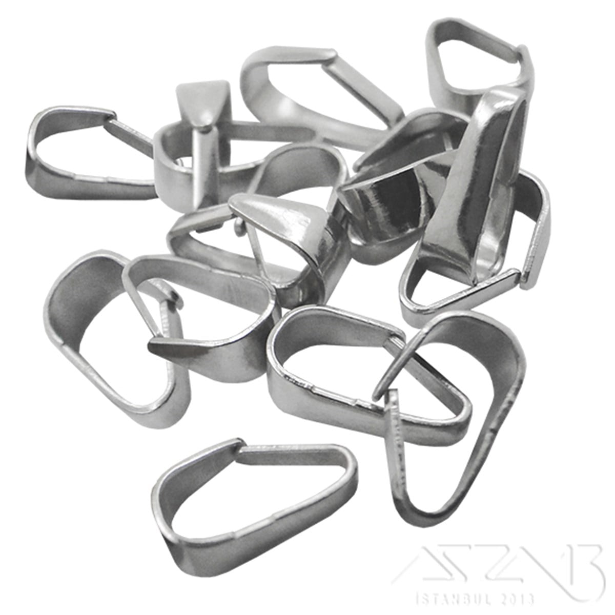 Kolye Klipsi / Nikel Kaplama / 9,5 mm / 20 Adet