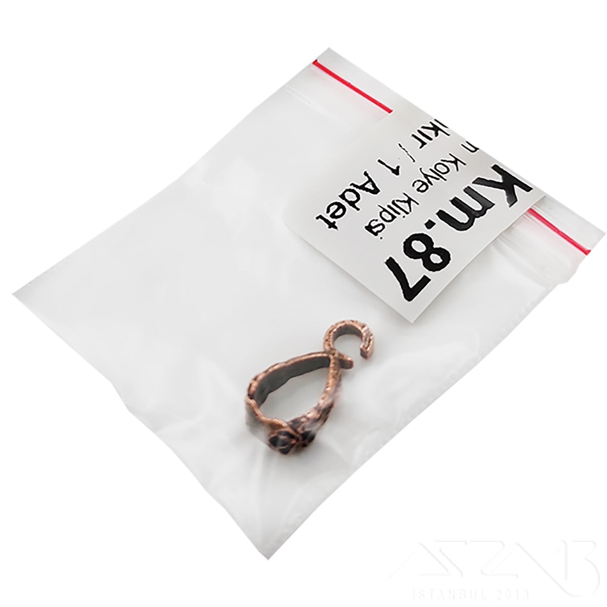 Kolye Klipsi / Antik Bakır Kaplama / 17 mm / 1 Adet