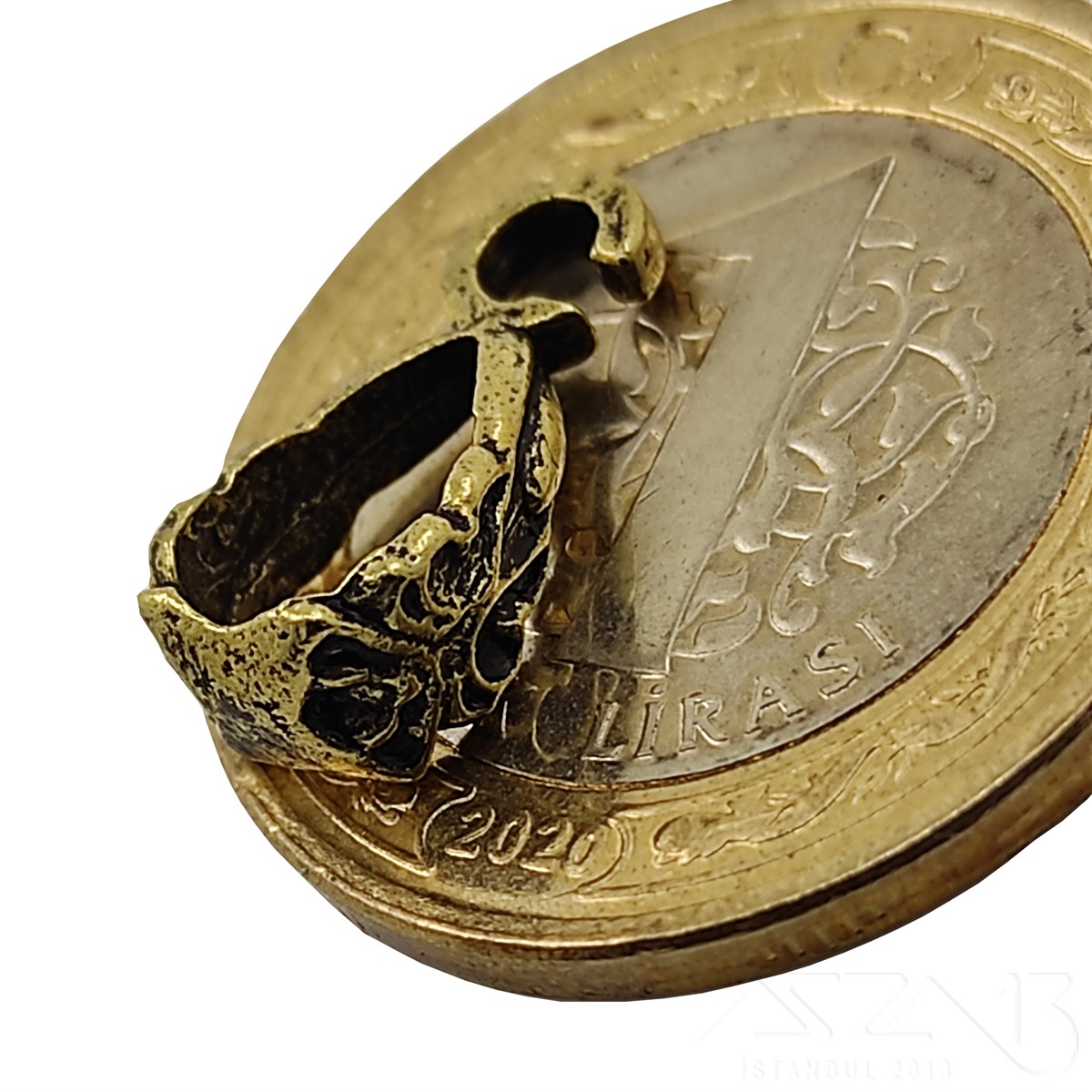 Kolye Klipsi / Antik Pirinç Kaplama / 17 mm / 1 Adet