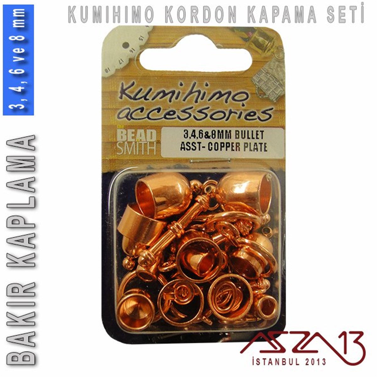 Bakır Kaplamalı, 3,4,6 ve 8 mm Kapsül-Klips Kapama Seti