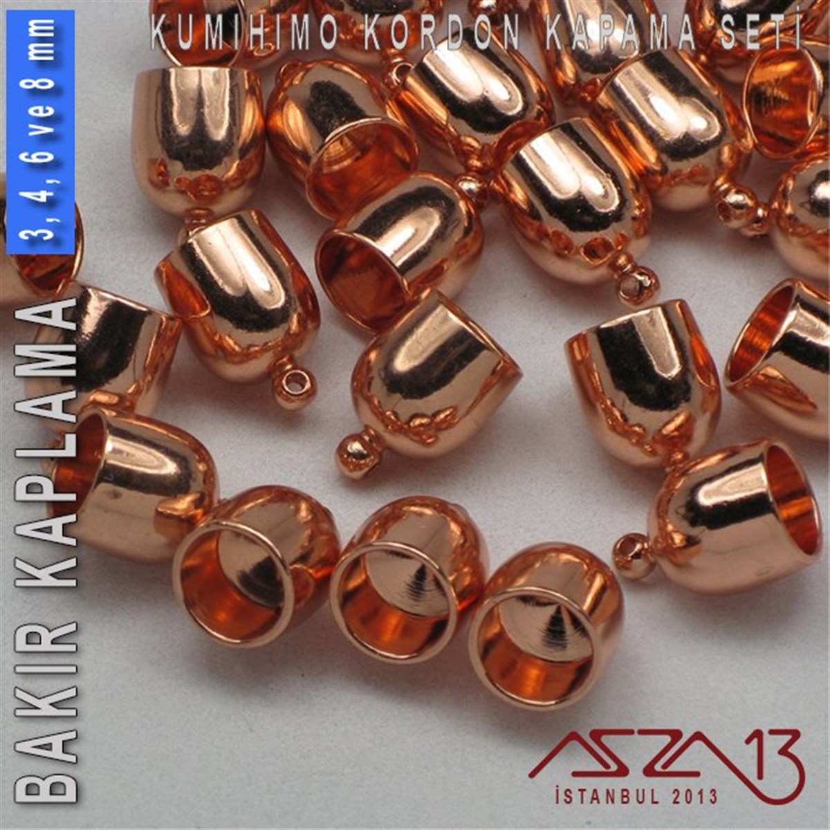 Bakır Kaplamalı, 3,4,6 ve 8 mm Kapsül-Klips Kapama Seti