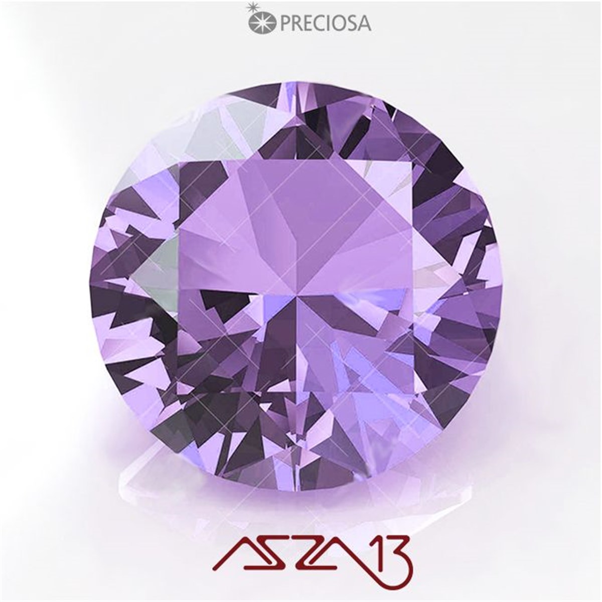 SS39 Optima (8,3 mm) Altı Sivri Purple Velvet Kristal Taş  / Paket İçeriği 9 Adet