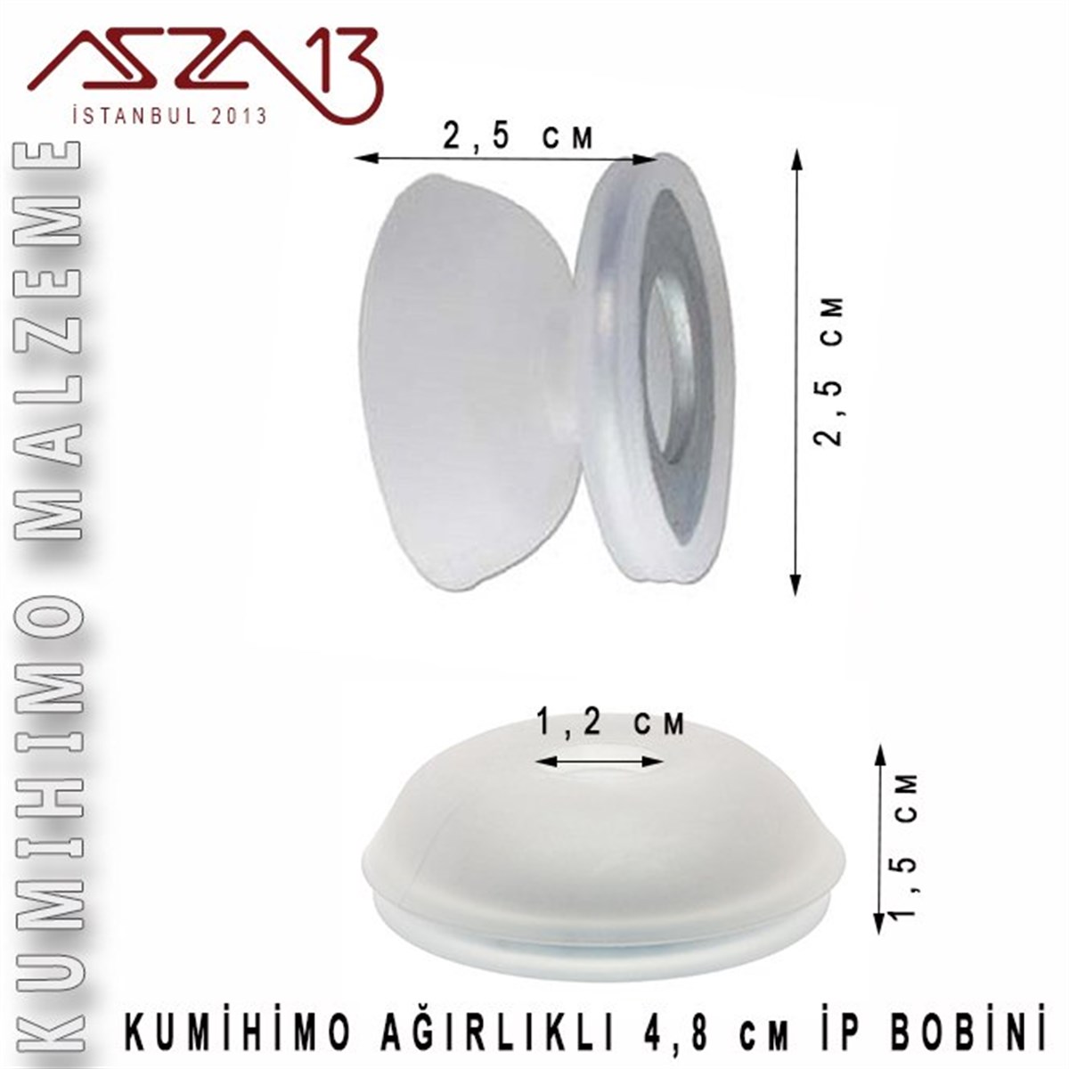 Kumihimo Bobin (Ağırlıklı) 4,8 cm / Paket içeriği 1 Adet