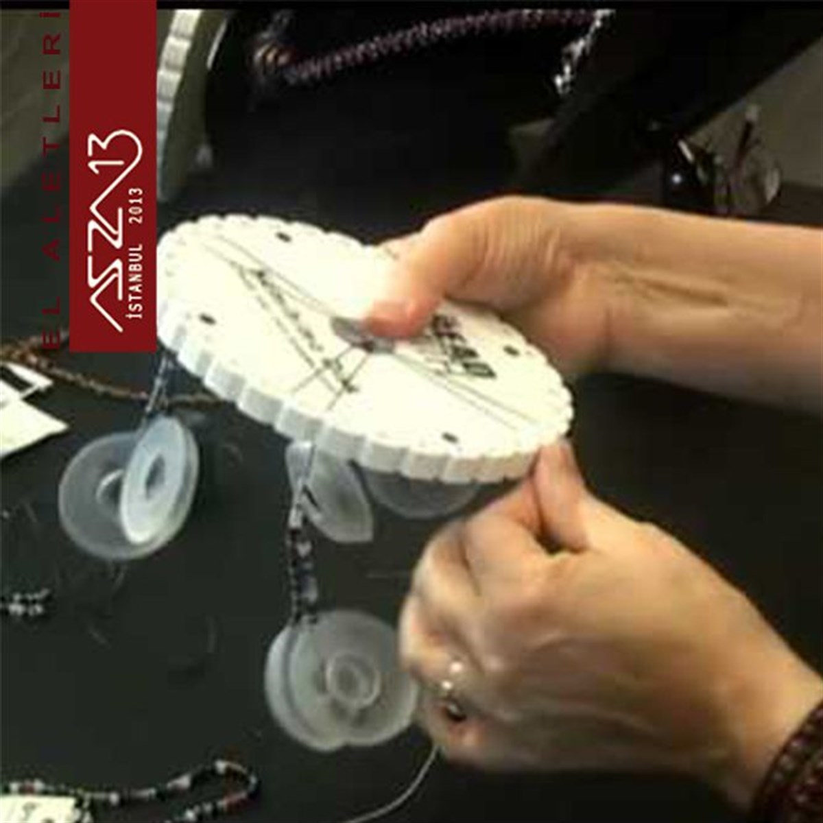 Kumihimo Yuvarlak Disk (İp Örme Aparatı)