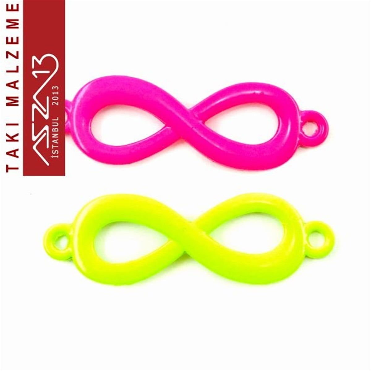 Neon Renk, Çift Kulplu, Sonsuzluk Figürü / Paket İçeriği 1 Adet