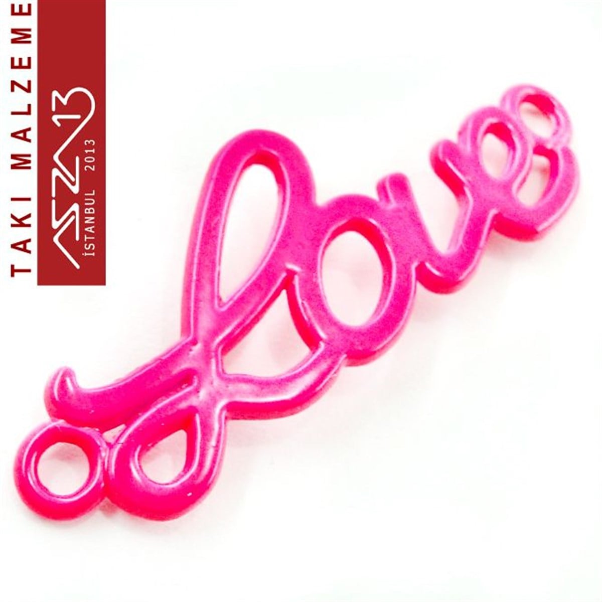 Neon Renk, Çift Kulplu, Love Yazı Figürü / Paket İçeriği 1 Adet