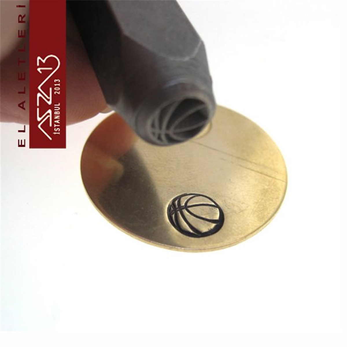 6 mm Basketbol Topu Figürlü Metal Damga