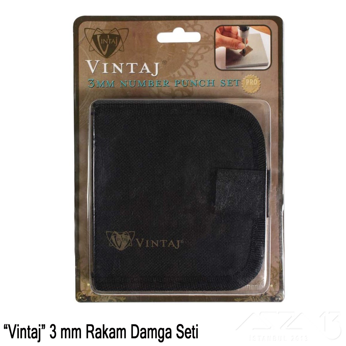 Damga Seti - Rakam - Vintaj - 3 mm