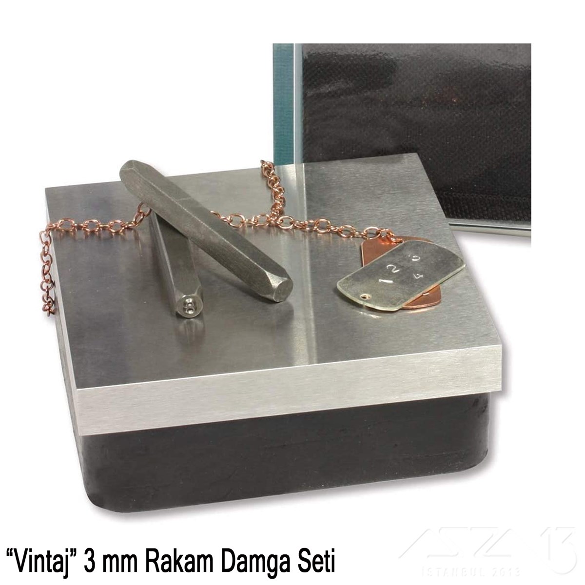 Damga Seti - Rakam - Vintaj - 3 mm