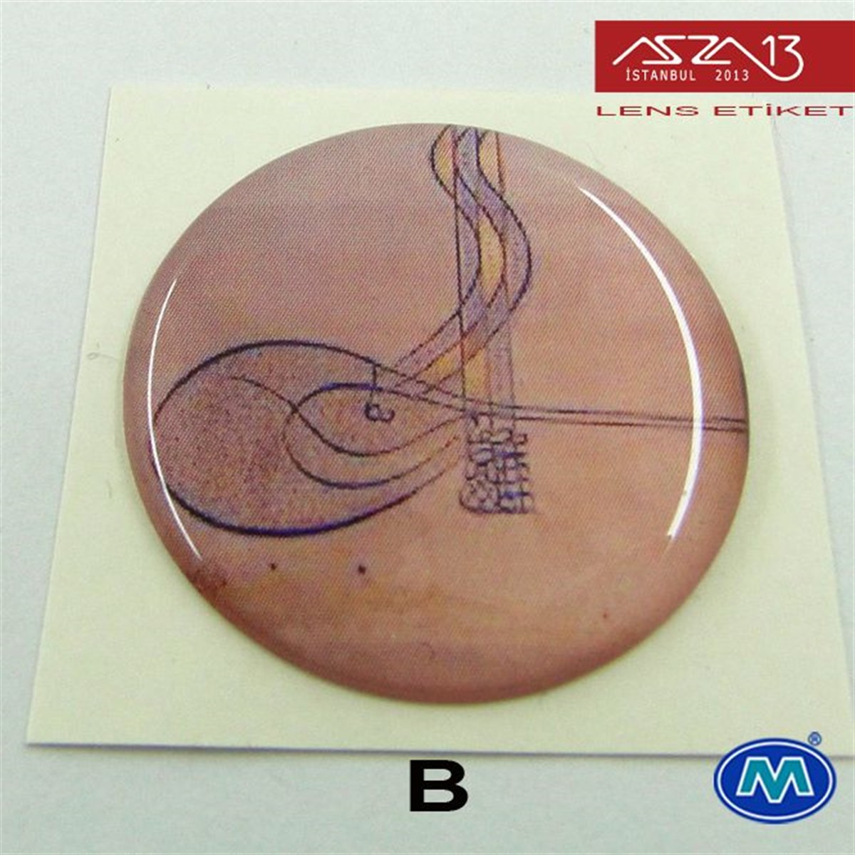 Kendinden Yapışkanlı 30 mm Yuvarlak Epoxy Etiket (Modes) / Paket İçeriği 2 Adet