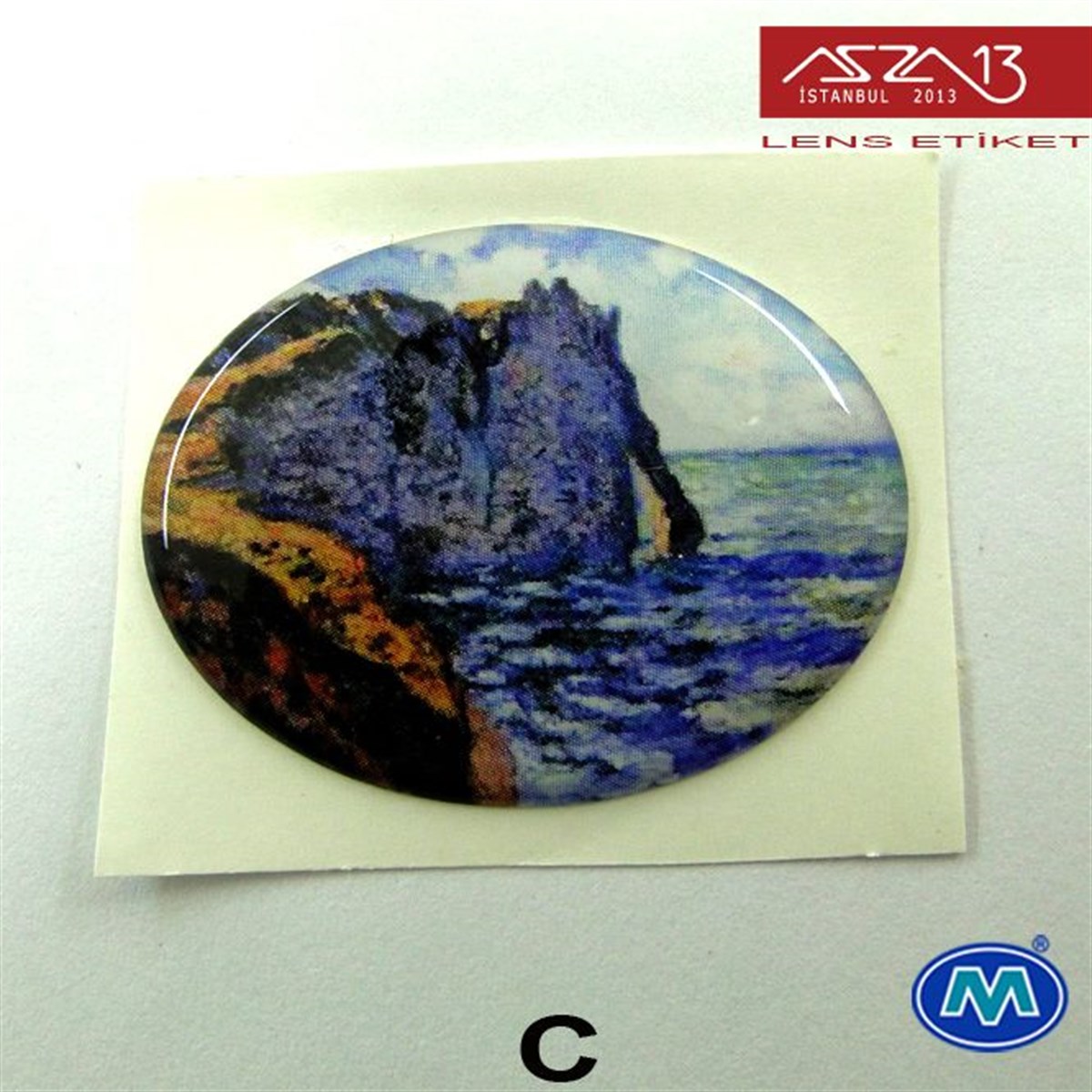 Kendinden Yapışkanlı 29 mm x 39 mm Oval Epoxy Etiket (Modes) / Paket İçeriği 2 Adet