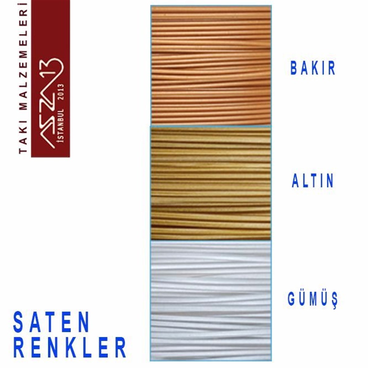 3lü Set 0,38 mm Nylon Kaplamalı Çelik Boncuk Teli / Altın-Gümüş-Bakır