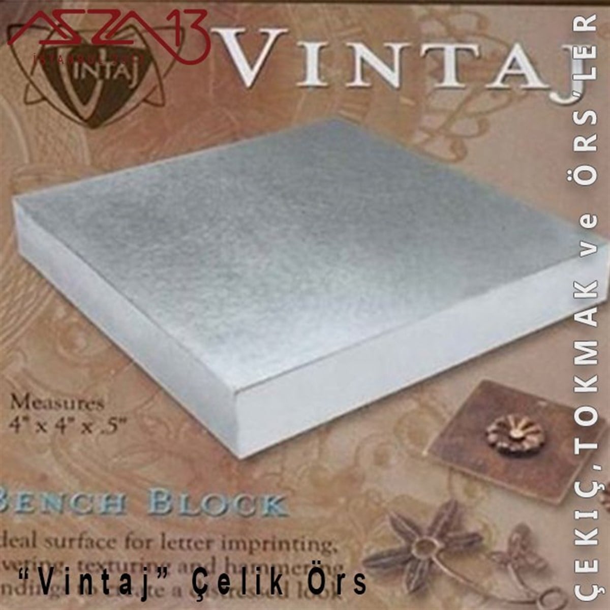 Vintaj Çelik Örs