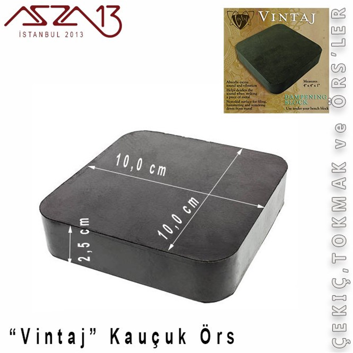 Vintaj Kauçuk Örs