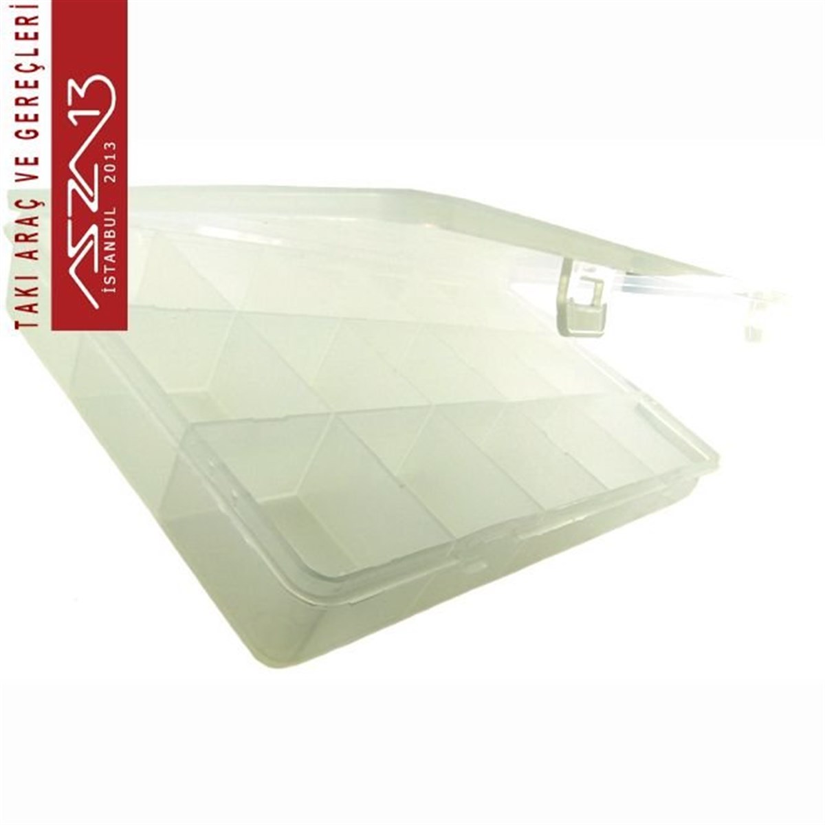 18 Bölmeli Şeffaf Plastik Organizer Kutu