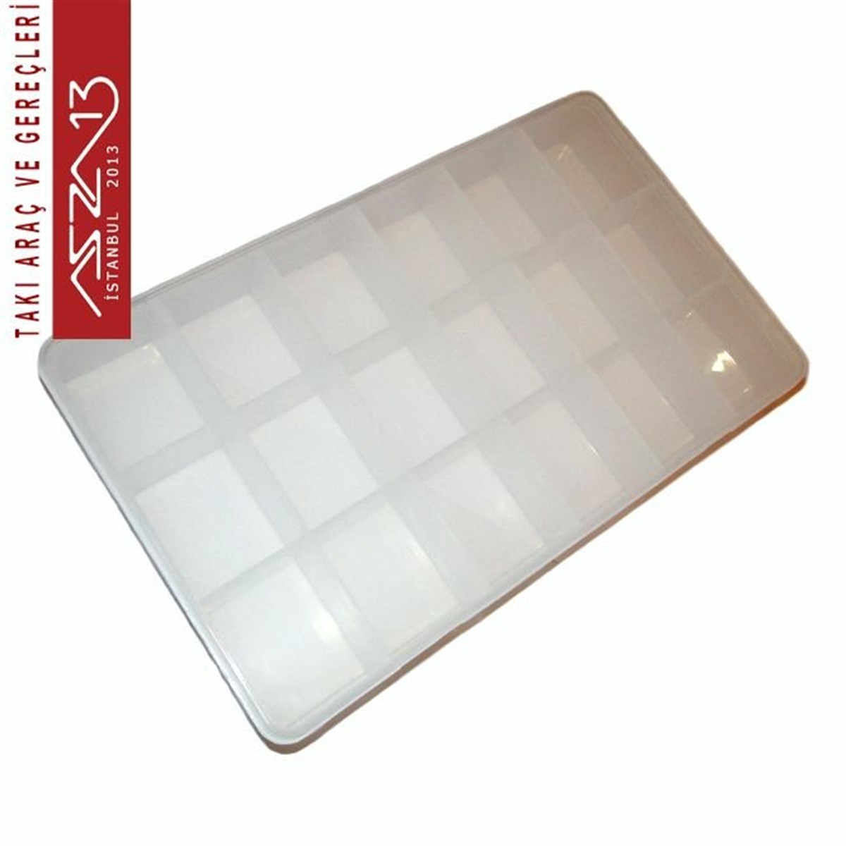 18 Bölmeli Şeffaf Plastik Organizer Kutu