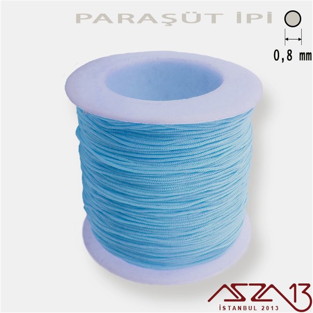 Açık Mavi 0,8 mm Paraşüt İp (Bobin 100 metre)