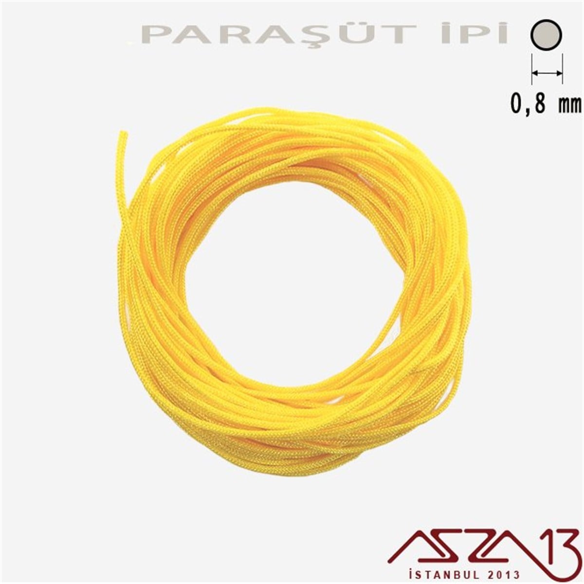 Buğday Sarı 0,8 mm Paraşüt İp (Bobin 100 metre)