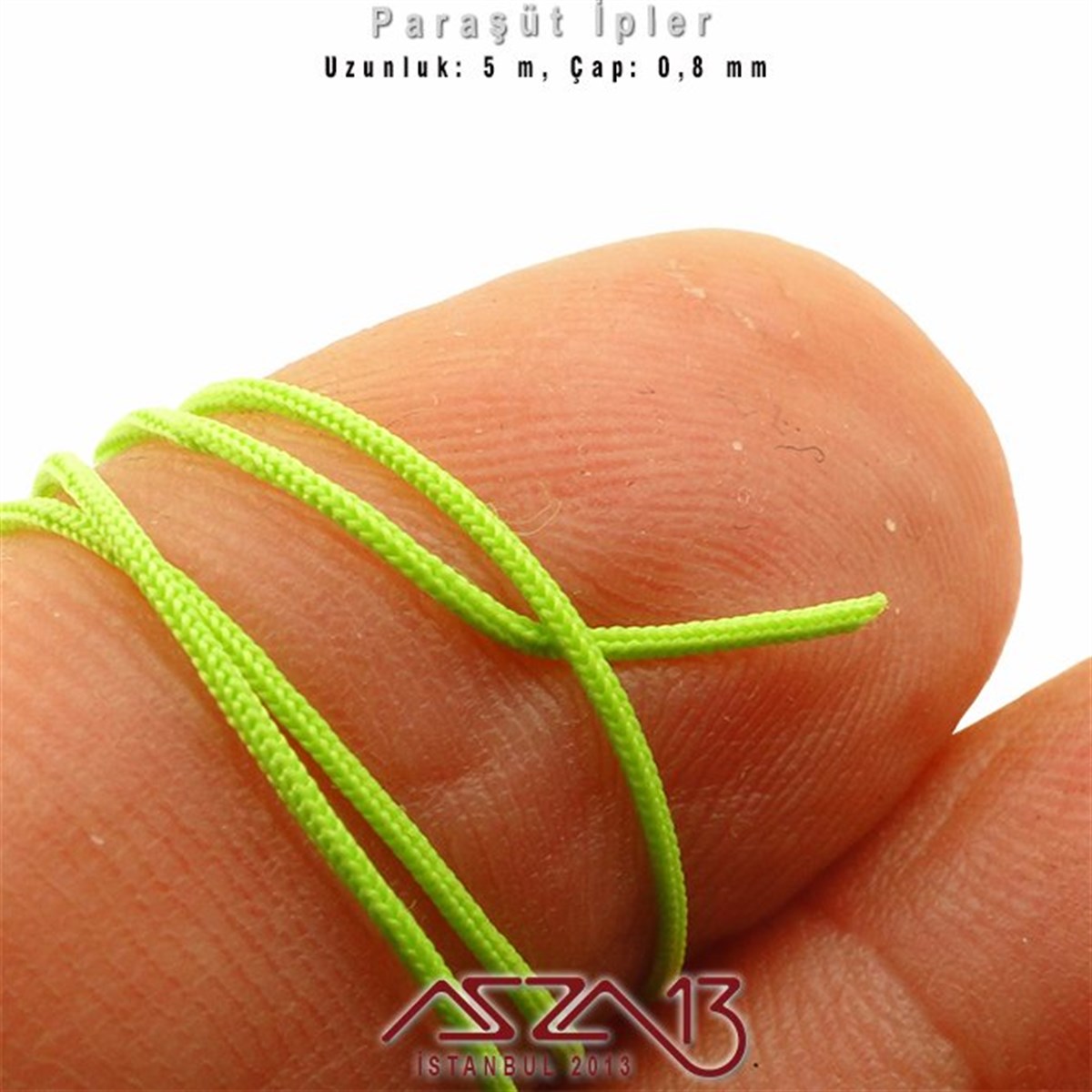 Çimen Yeşil 0,8 mm Kalınlıkta Paraşüt İpi / 5 Metre