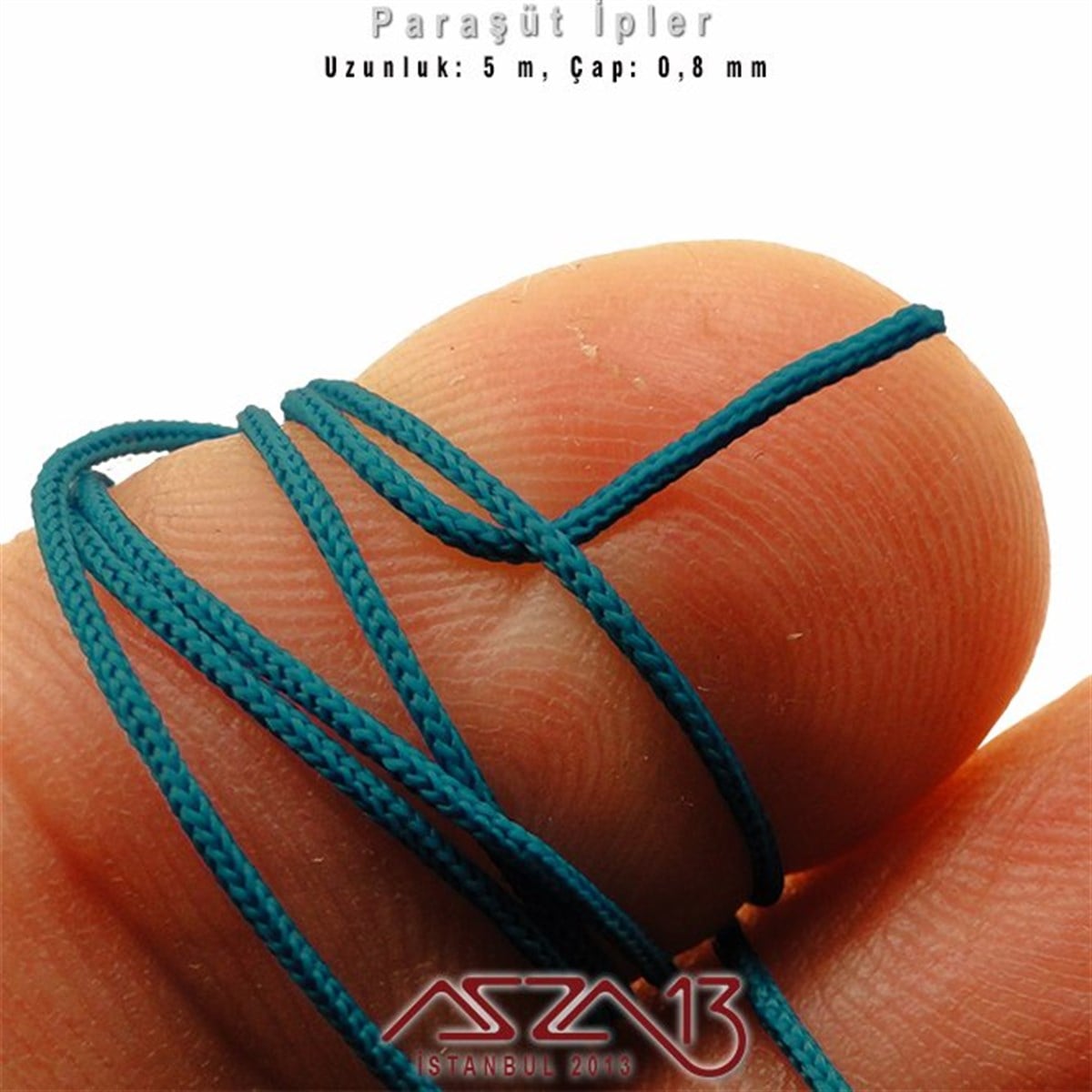 Göl Mavi 0,8 mm Kalınlıkta Paraşüt İpi / 5 Metre