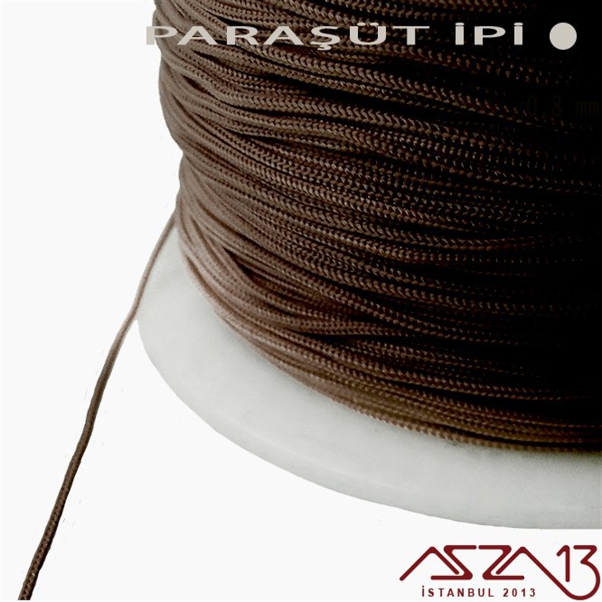 Kahverengi 0,8 mm Paraşüt İp (Bobin 100 metre)