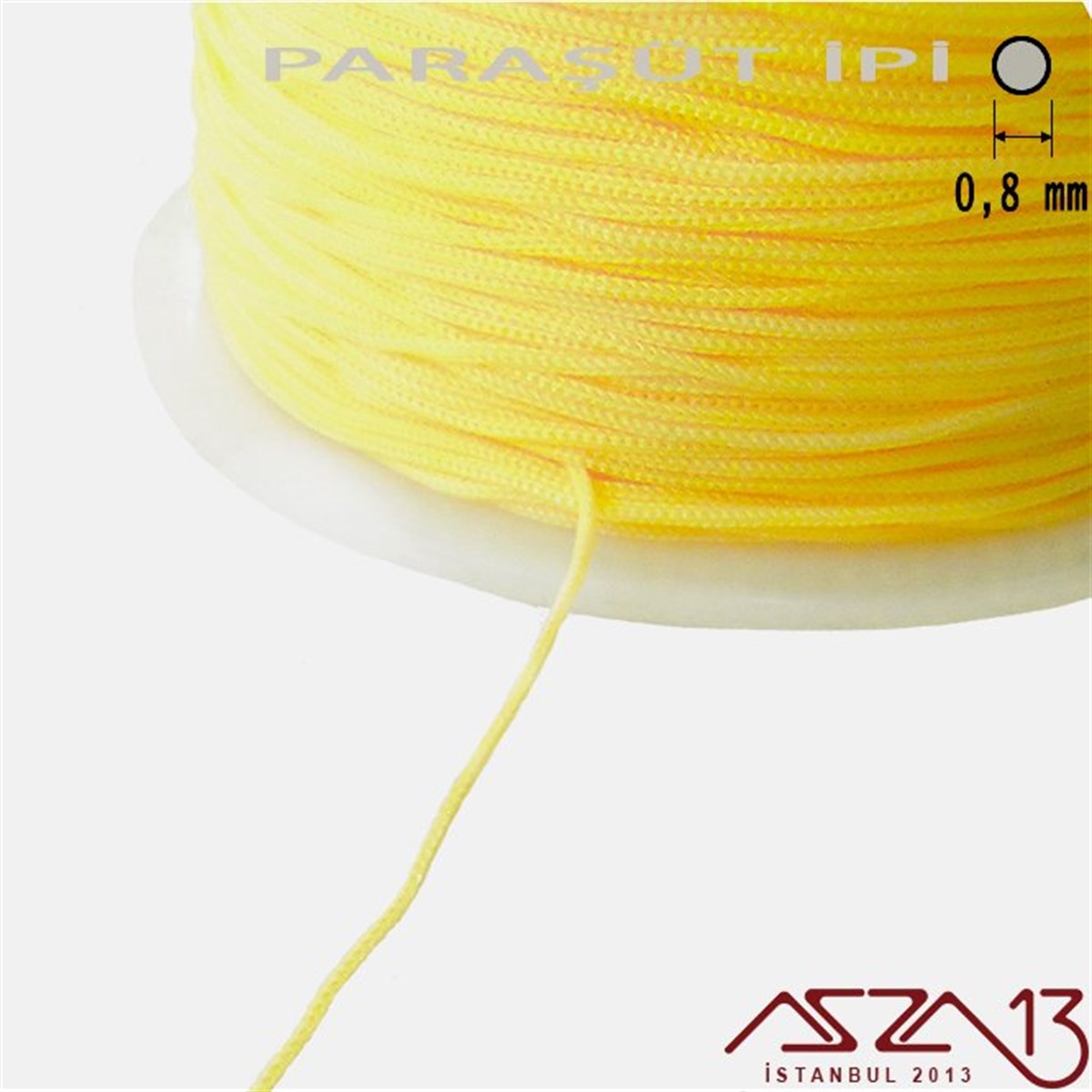 Limon Sarı 0,8 mm Paraşüt İp (Bobin 100 metre)