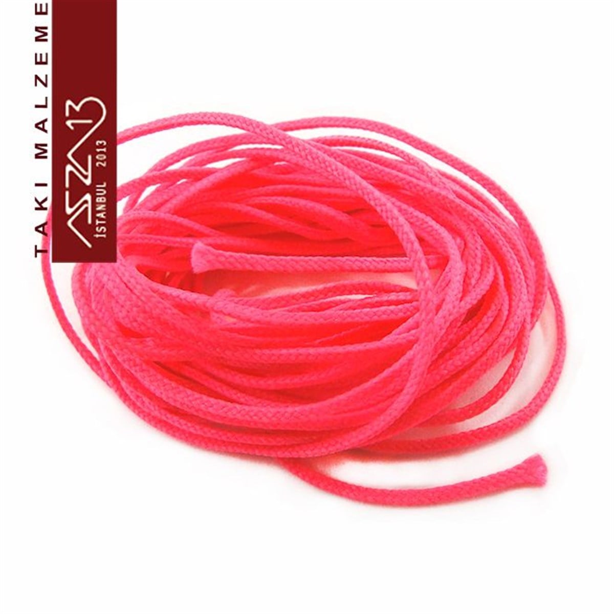 Neon Pembe 0,8 mm Kalınlıkta Paraşüt İpi / 5 Metre