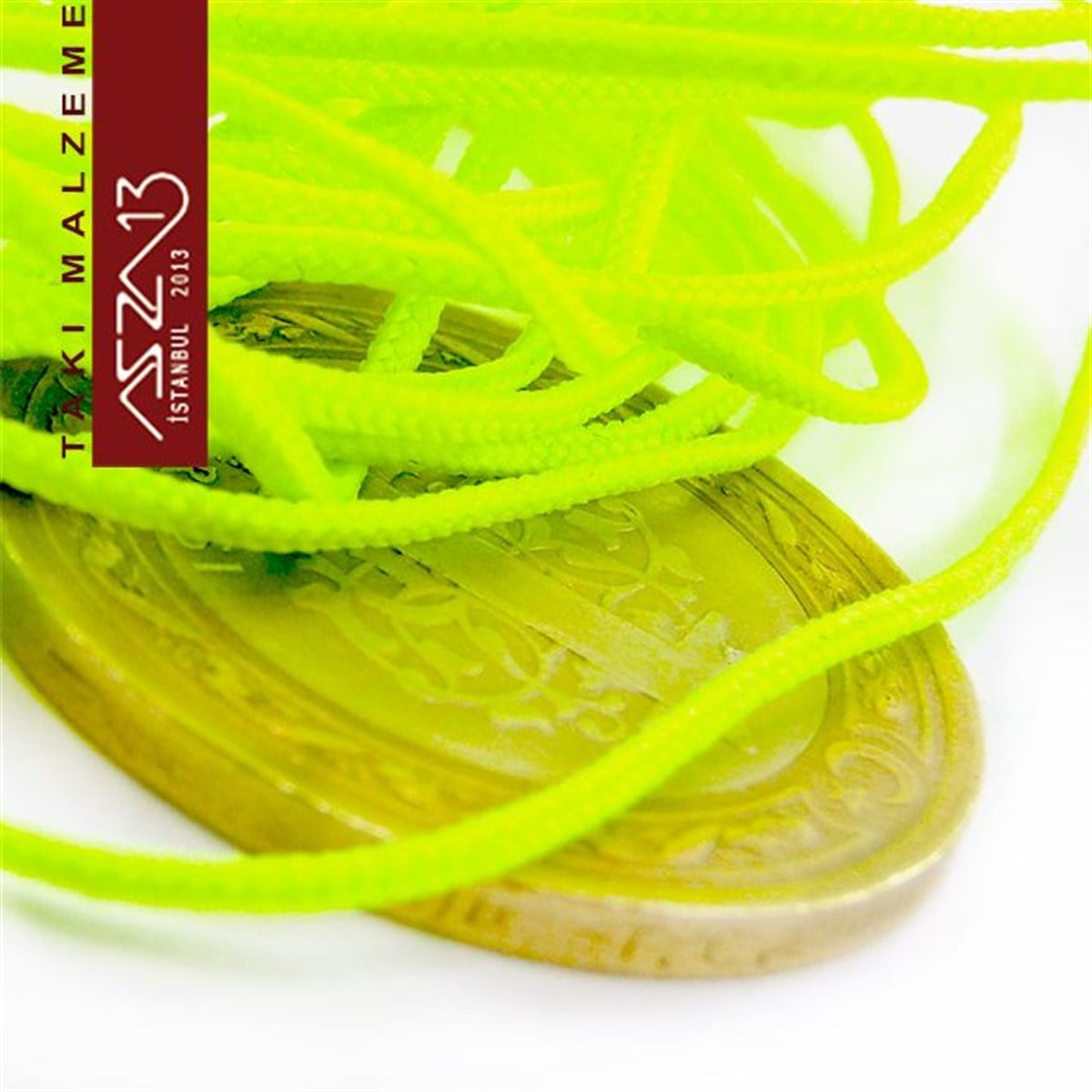 Neon Yeşil 0,8 mm Kalınlıkta Paraşüt İpi / 5 Metre