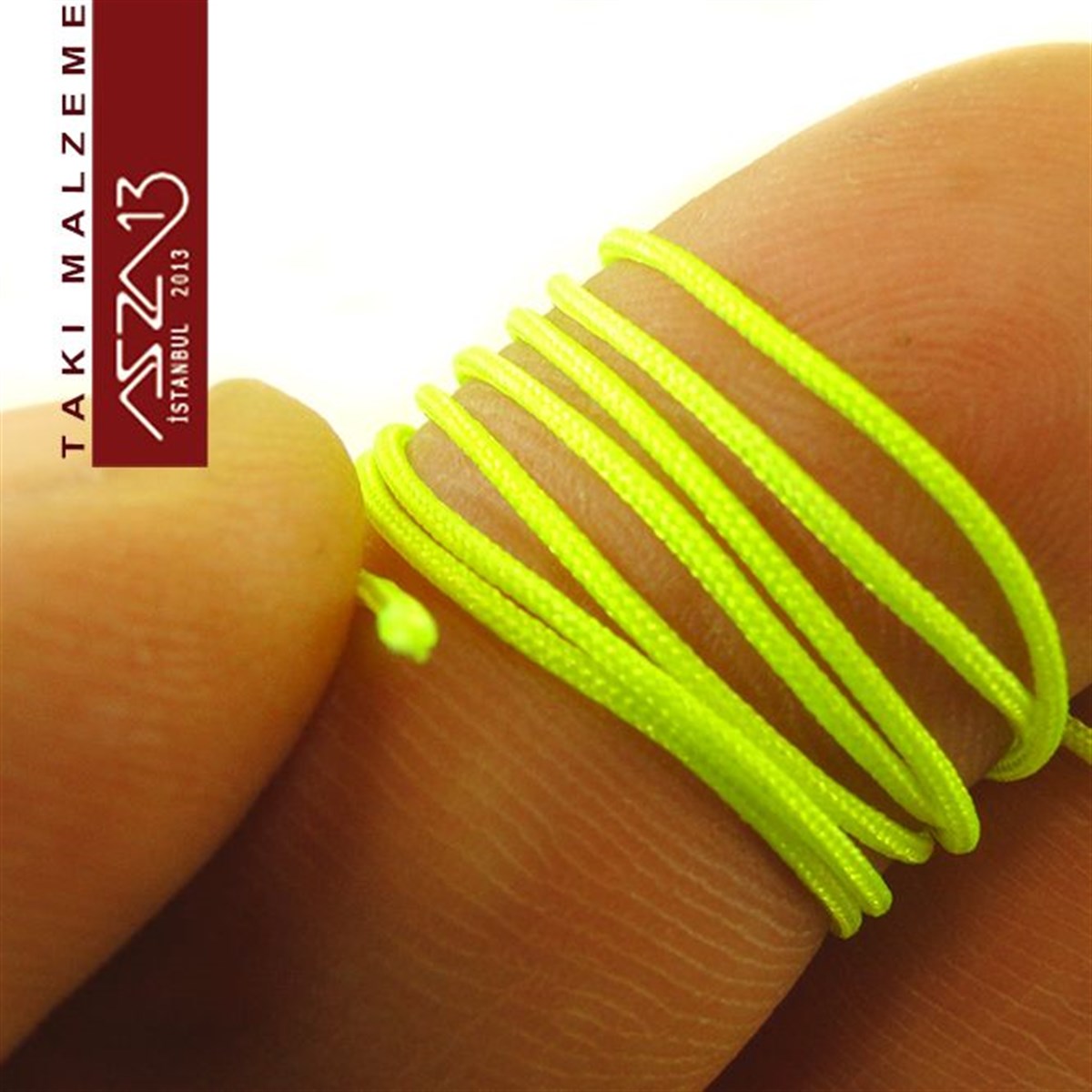Neon Yeşil 0,8 mm Kalınlıkta Paraşüt İpi / 5 Metre