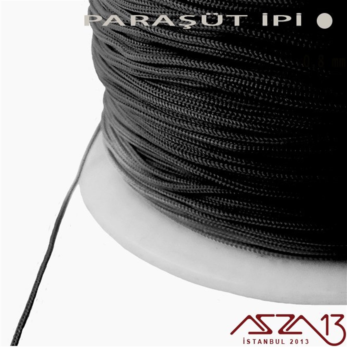 Siyah 0,8 mm Paraşüt İp (Bobin 100 metre)