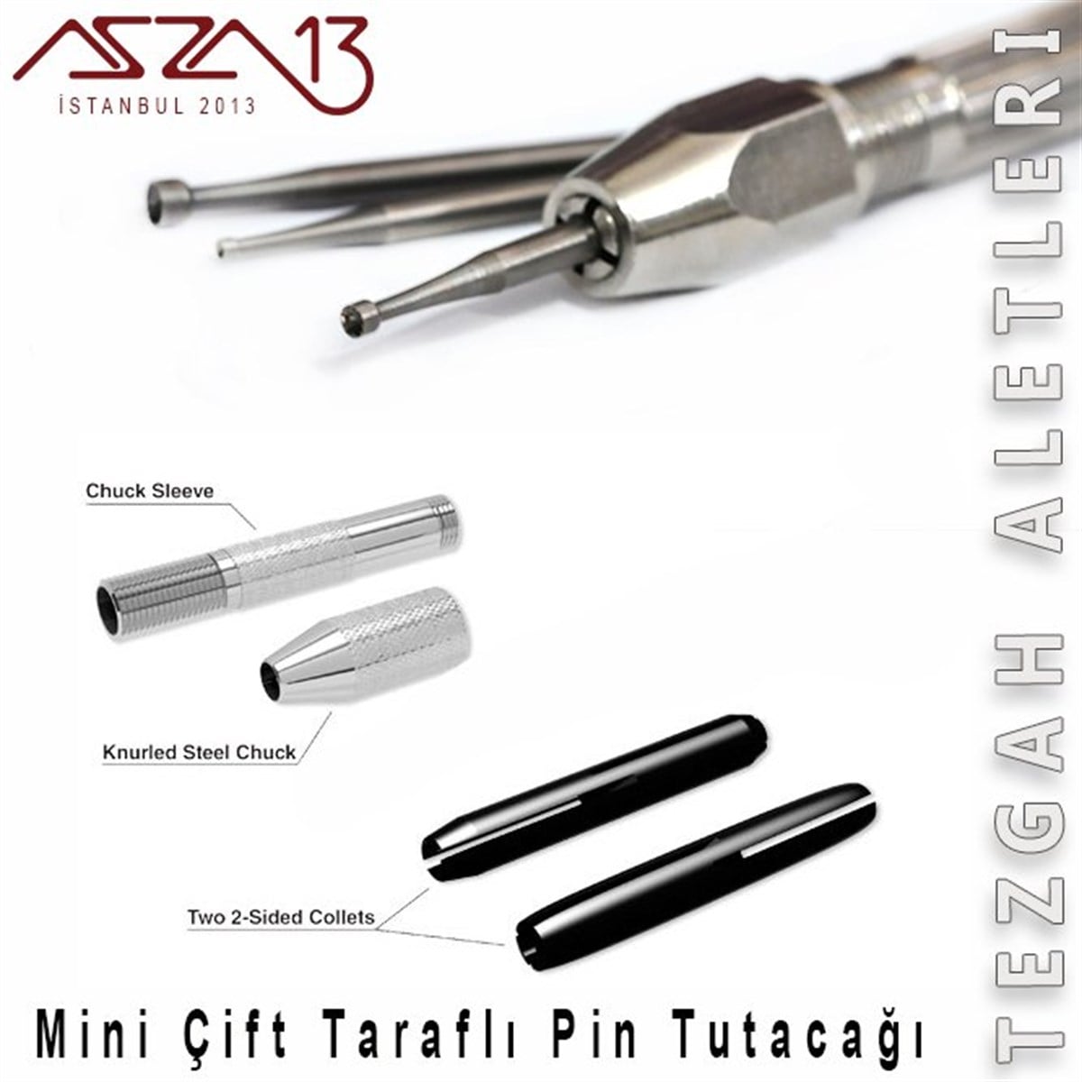 Mini İki Yönlü Çelik Pin Tutucu