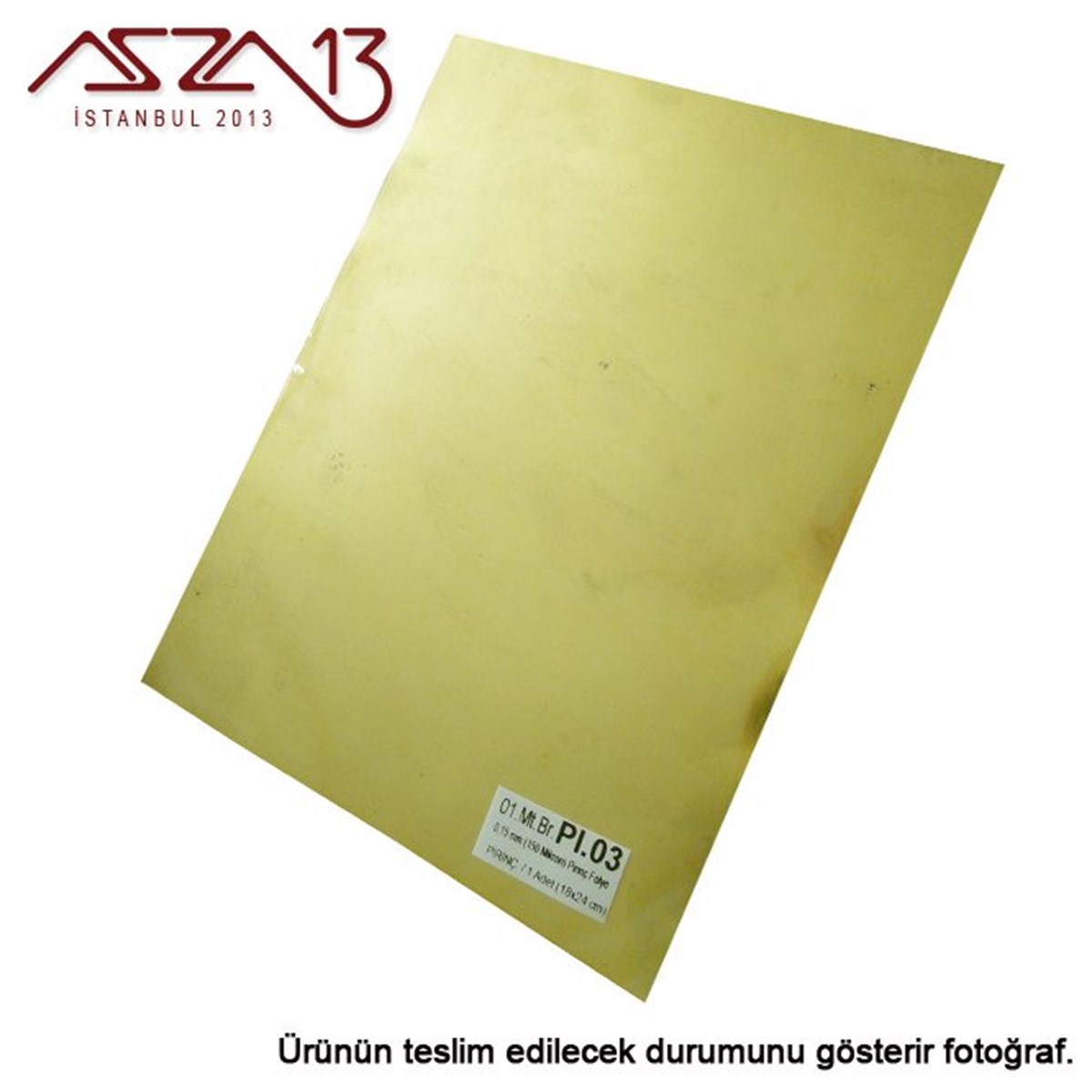 0.15 mm Pirinç Folyo (180 mm x 240 mm)