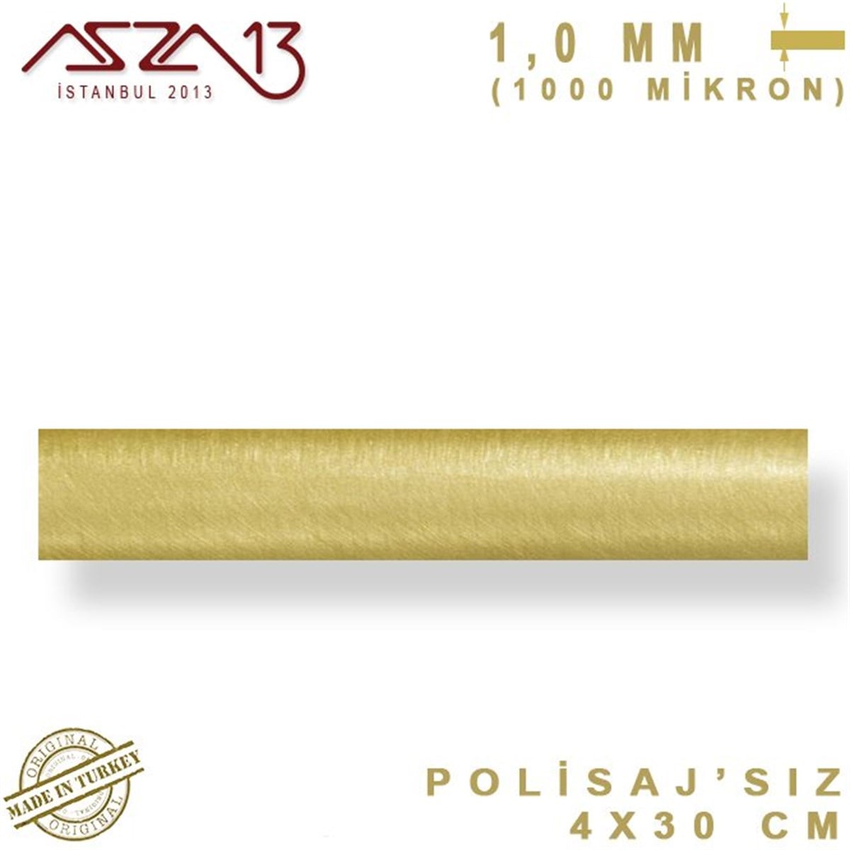 1.0 mm Pirinç Şerit (40 mm x 300 mm)