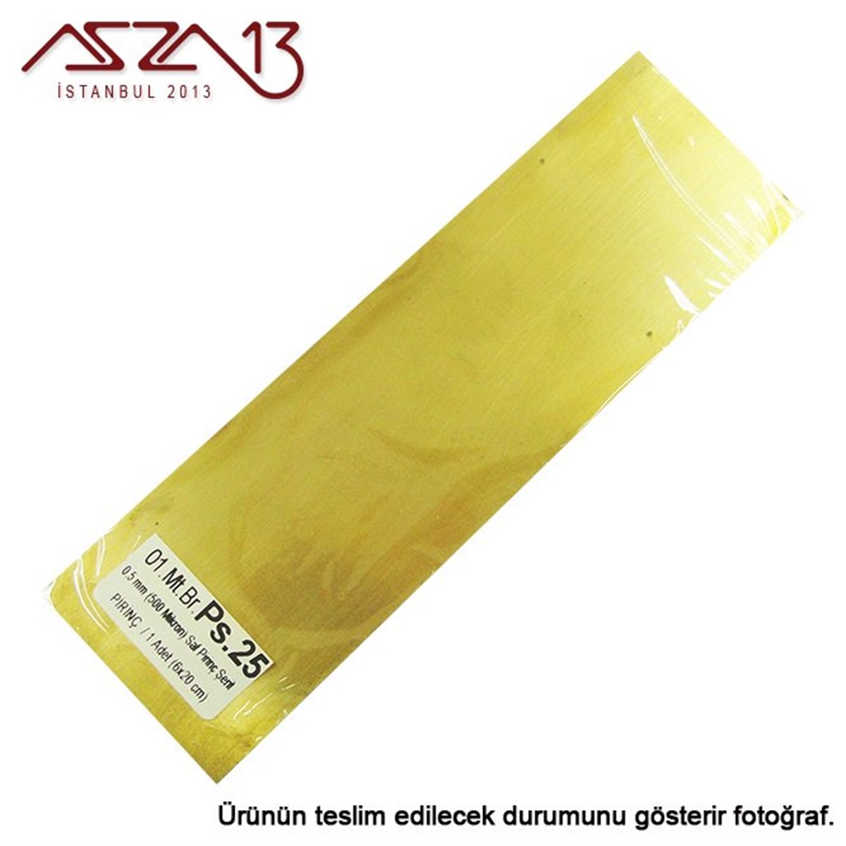 0.5 mm Pirinç Şerit (60 mm x 200 mm)