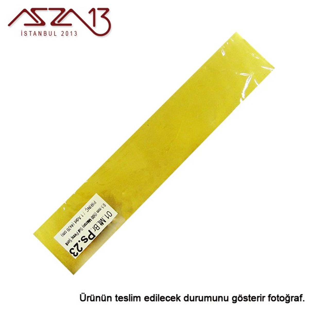 0.5 mm Pirinç Şerit (40 mm x 200 mm)