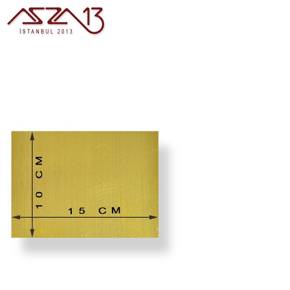 0.8 mm Pirinç Levha (100 mm x 150 mm)