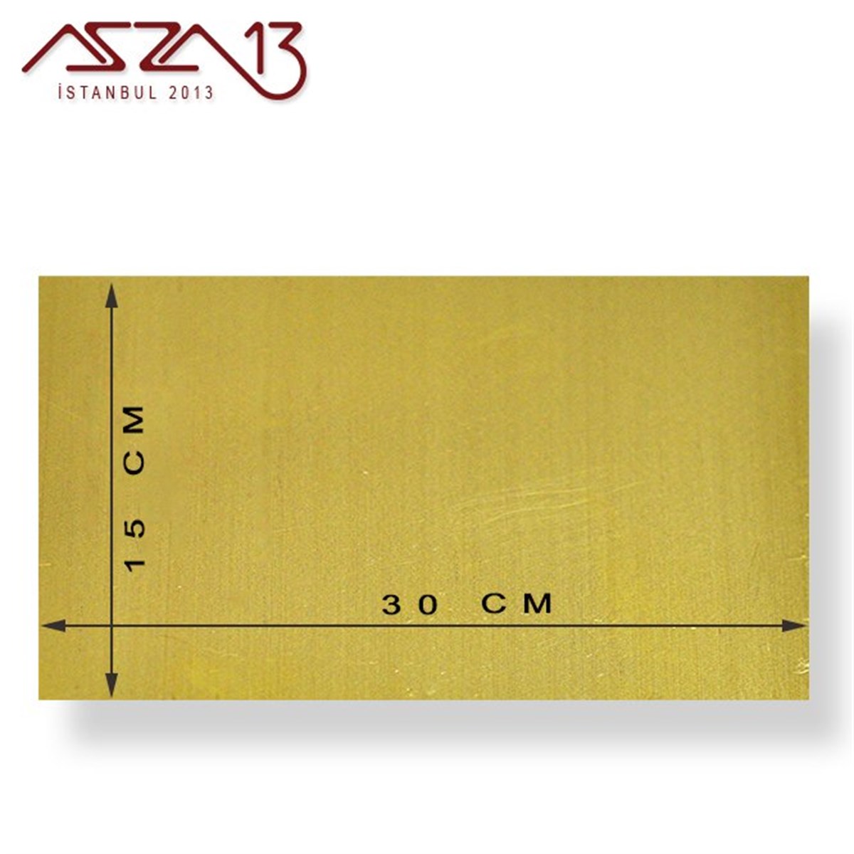 0.8 mm Pirinç Levha (150 mm x 300 mm)