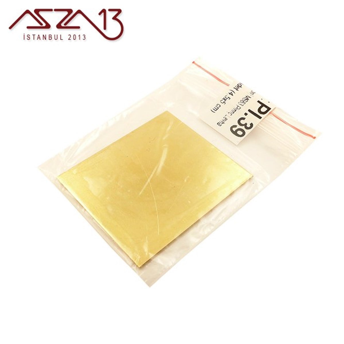 1.0 mm Pirinç Levha [MS63] (45 mm x 50 mm)