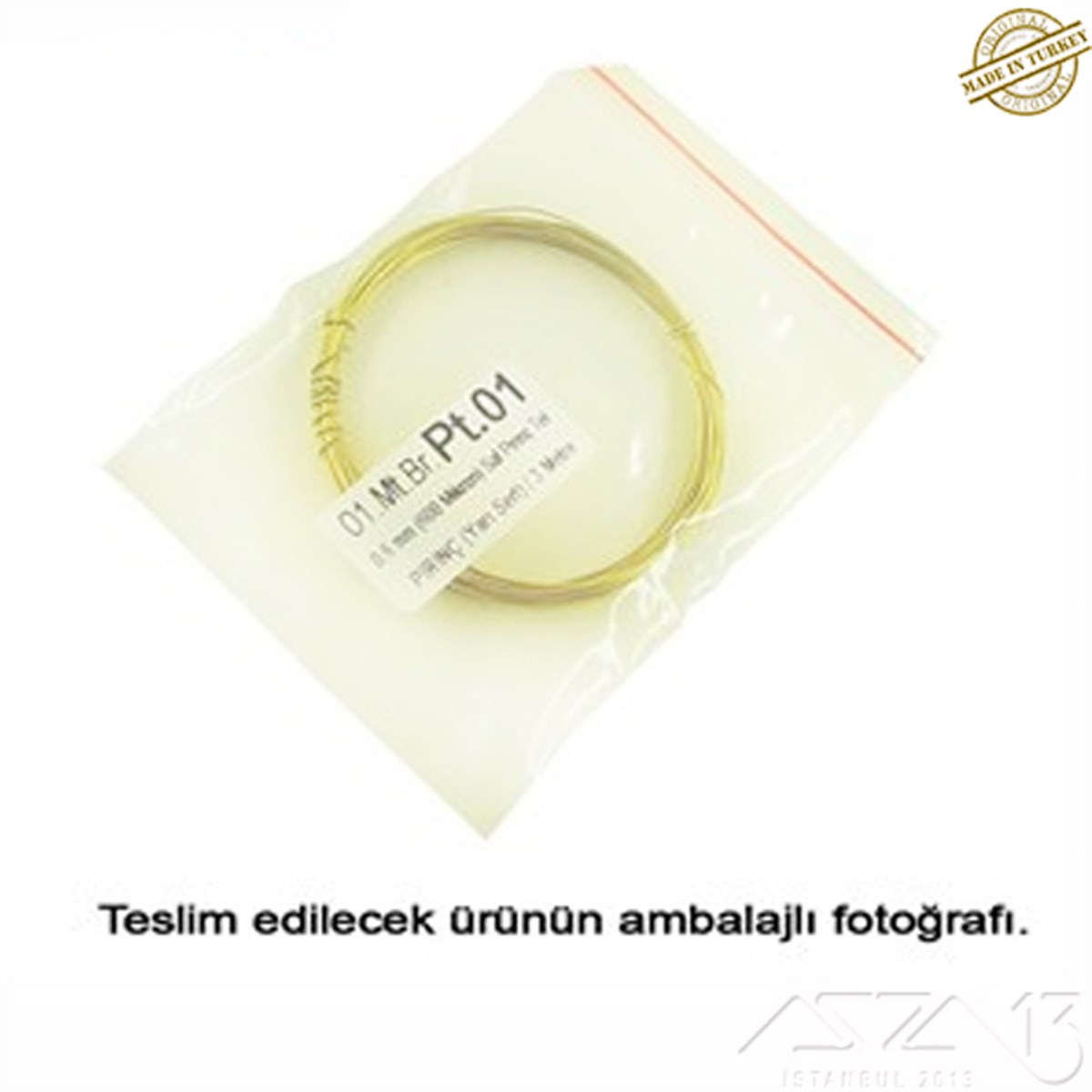 Pirinç Yuvarlak Tel / 0.6 mm / 5 Metre