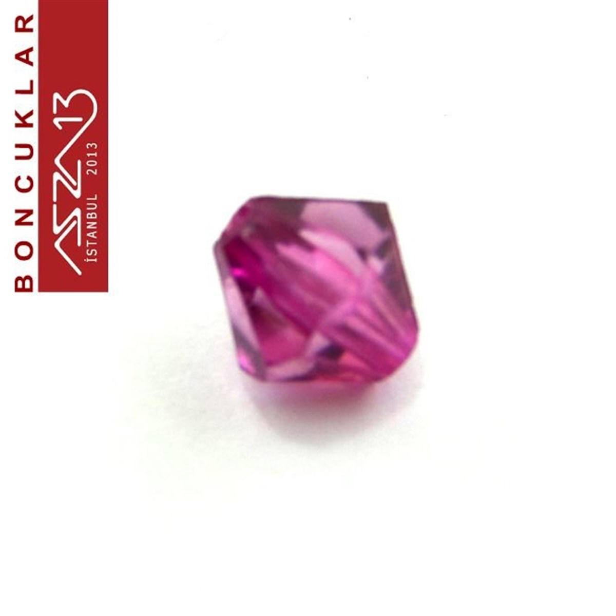 Bikon (Piramit), 8 mm, Açık Mor Boncuk / Paket İçeriği 110 Adet