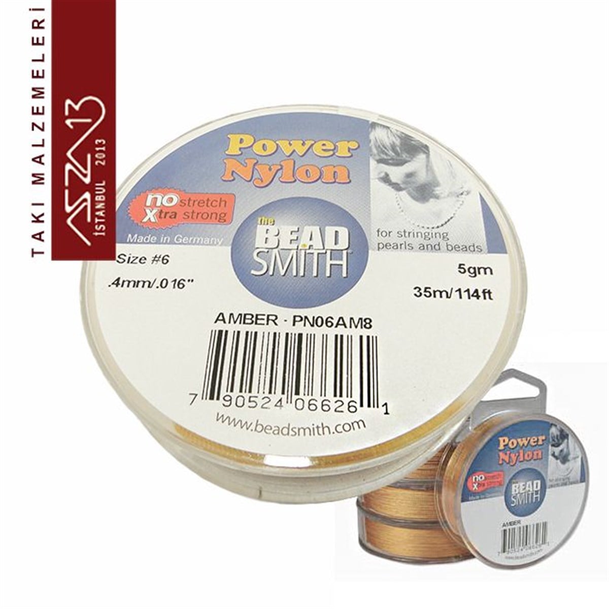 0,4 mm Power Nylon Fiber İplik / Amber