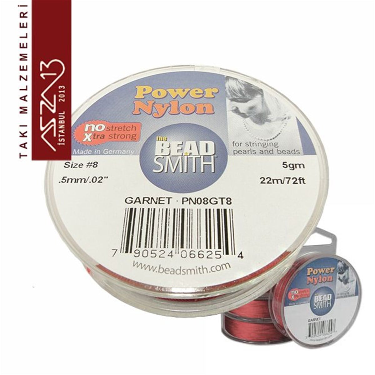 0,5 mm Power Nylon Fiber İplik / Kırmızı