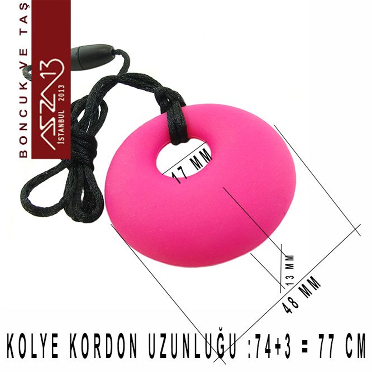 Silikon 48 mm Anne-Çocuk Kolyesi