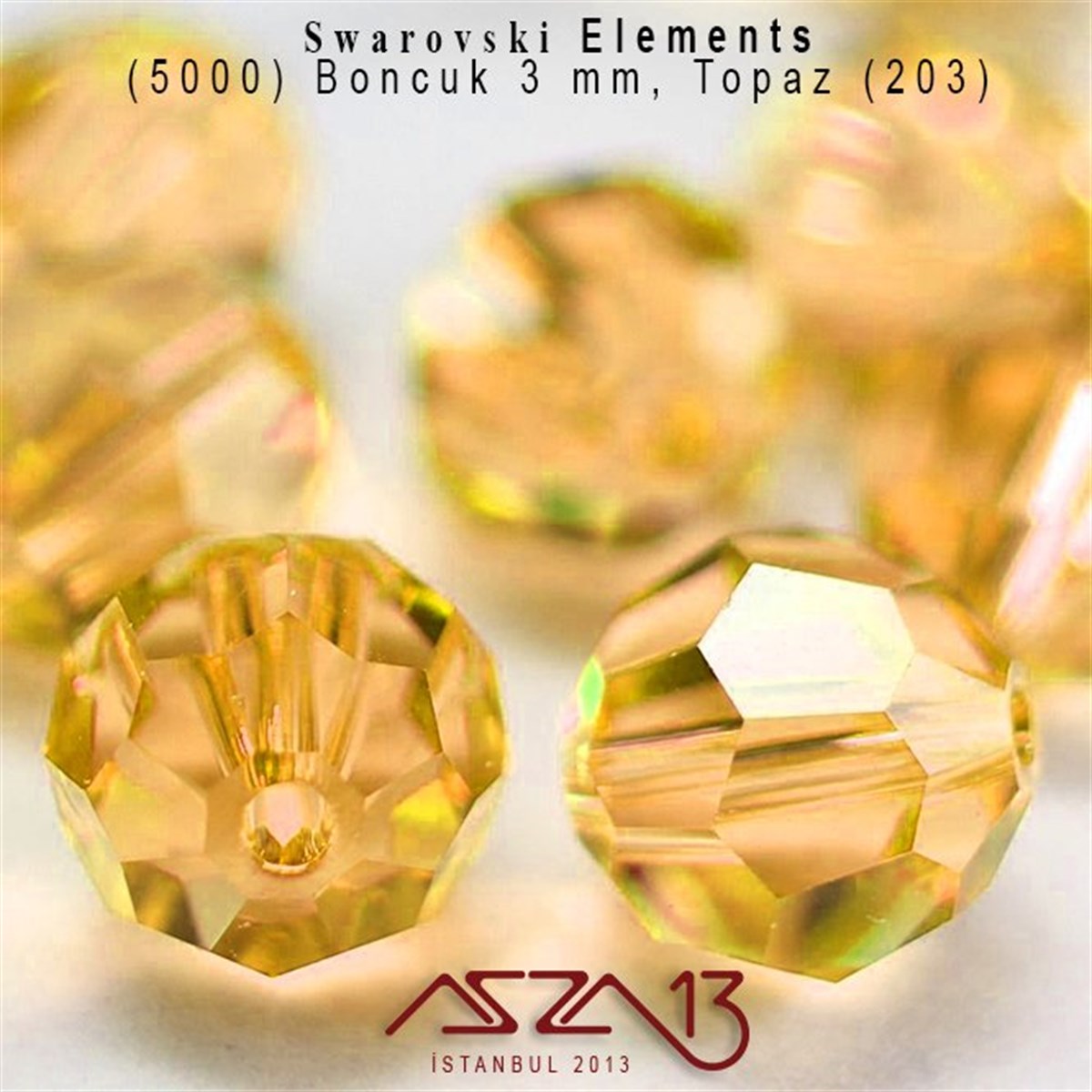 5000 203 (Topaz) Bead (Topaz Renk Boncuk) 3 mm / 72 Adet