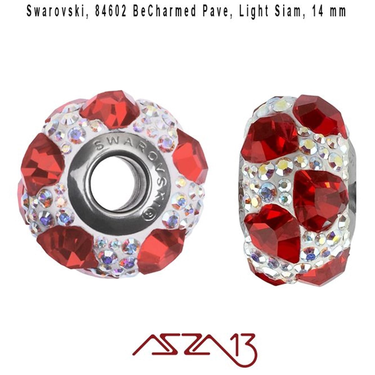 Swarovski 84602 Light Siam (BeCharmed Pave) 14 mm Pave