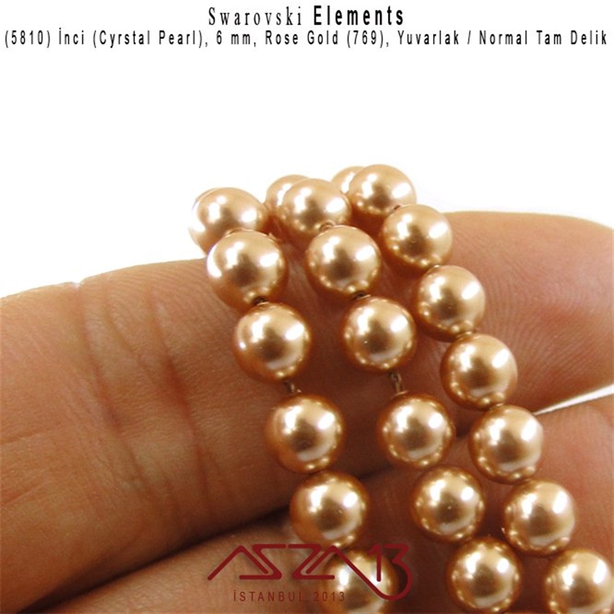 5810-769 Crystal Rose Gold Pearl 6 mm (İnci) / 40 Adet