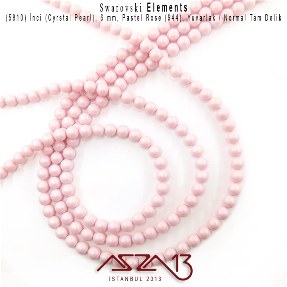 5810-944 Crystal Pastel Rose Pearl 6 mm (İnci) / 40 Adet